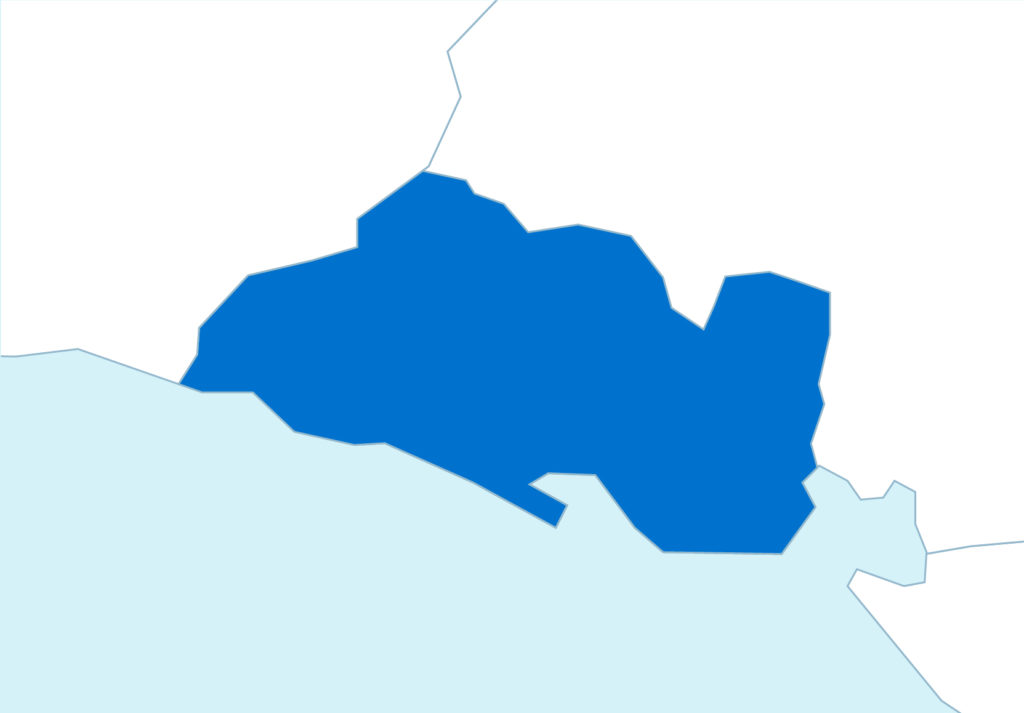 Mapa de El Salvador - empleo digno