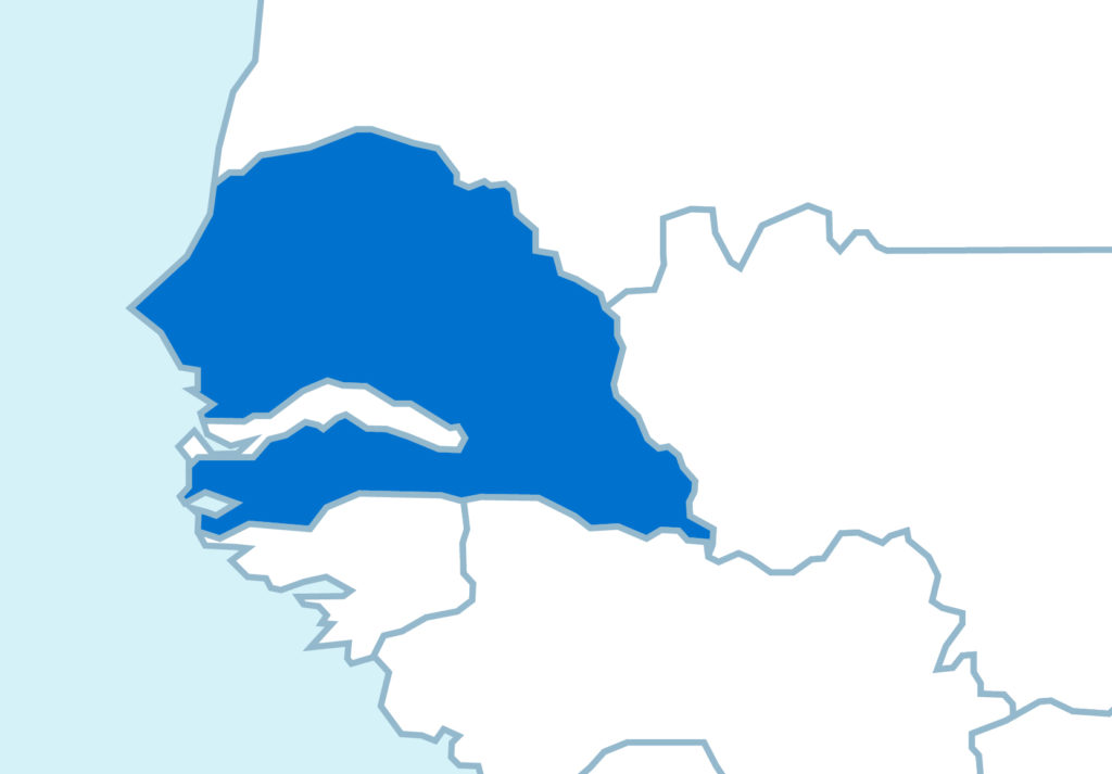 Seguridad Alimentaria - mapa de Senegal